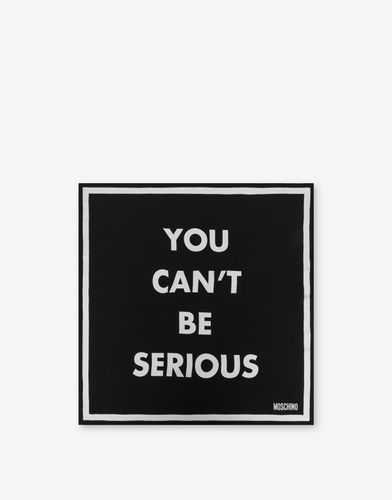 You Can't Be Serious Scarf - Moschino - Modalova