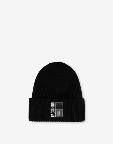 Barcode Logo Wool Hat - Moschino - Modalova