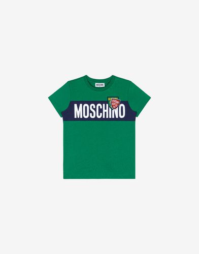 Logo Patch Jersey T-shirt - Moschino - Modalova