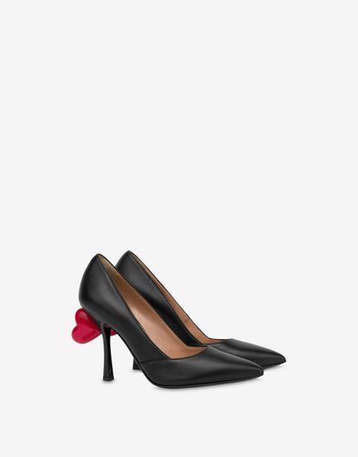 Sweet Heart Nappa Leather Pumps - Moschino - Modalova