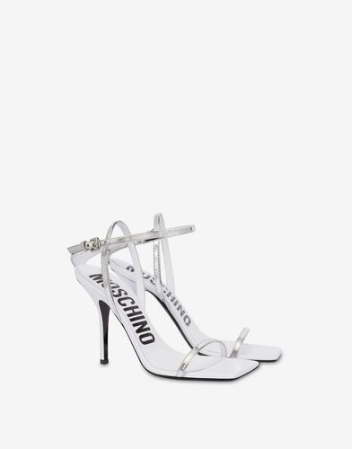 Mirror Effect Sandals Tina - Moschino - Modalova