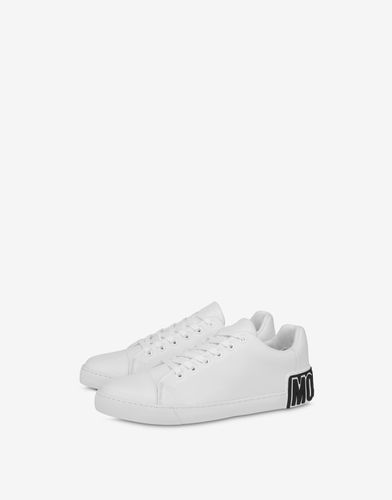 Maxi Logo Calfskin Sneakers - Moschino - Modalova