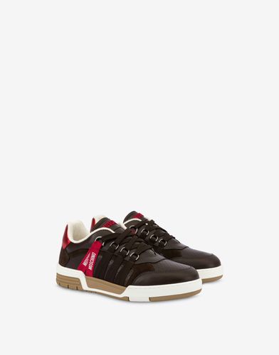 Streetball Sneakers Calfskin And Suede - Moschino - Modalova