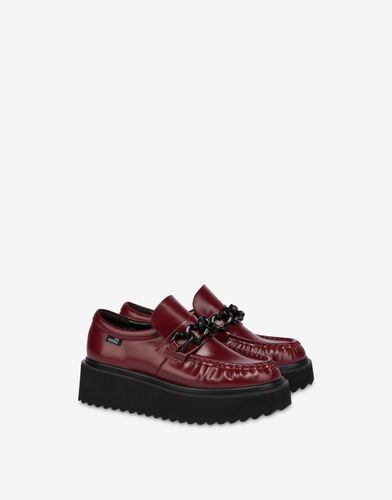 Abrasive Calfskin Moccasins Platform Power - Love Moschino - Modalova