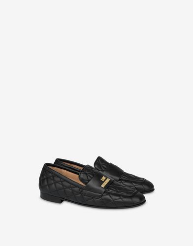 Nappa Moccasins Flat Love - Love Moschino - Modalova