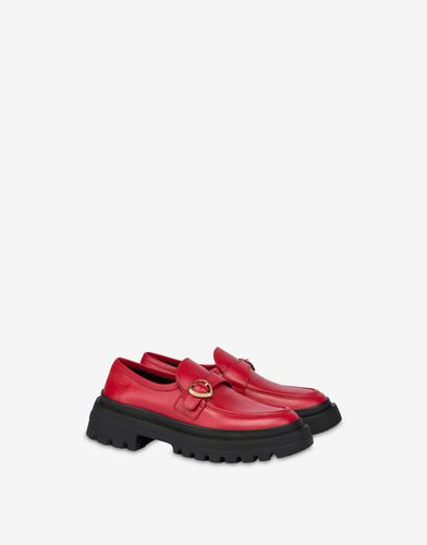 Calfskin Moccasins - Love Moschino - Modalova