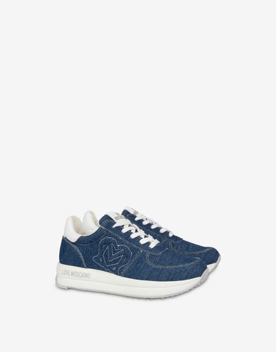 Denim Sneakers Daily Running - Love Moschino - Modalova