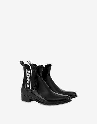 Pvc Rain Boots Logo Band - Love Moschino - Modalova