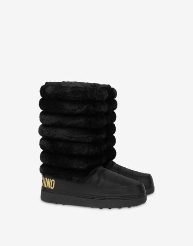 Nylon And Soft Fabric Snow Boots - Love Moschino - Modalova