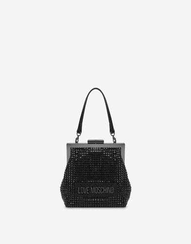 Mini Bag With Rhinestones - Love Moschino - Modalova