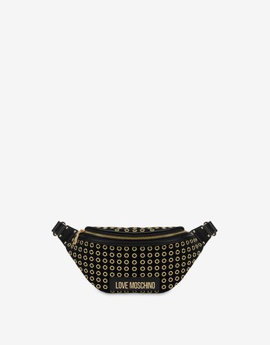 Glam Up Belt Bag With Eyelets - Love Moschino - Modalova