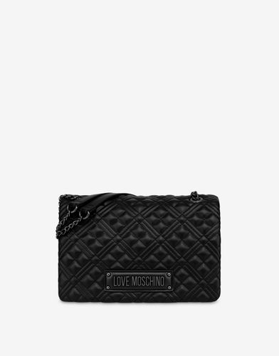 Lettering Logo Quilted Shoulder Bag - Love Moschino - Modalova