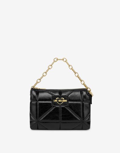 Geometric Quilted Shoulder Bag - Love Moschino - Modalova