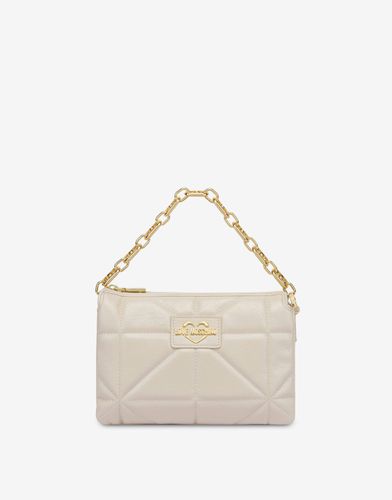 Geometric Quilted Shoulder Bag - Love Moschino - Modalova