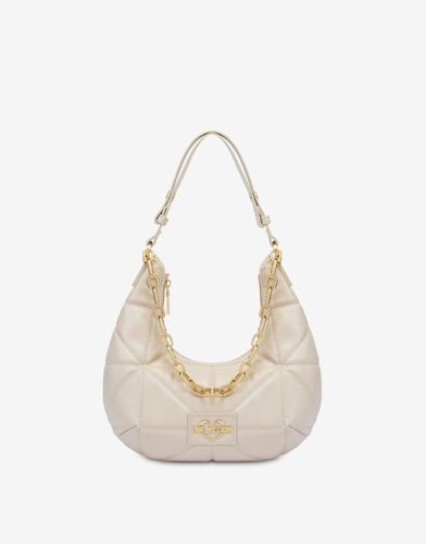 Geometric Quilted Hobo Bag - Love Moschino - Modalova