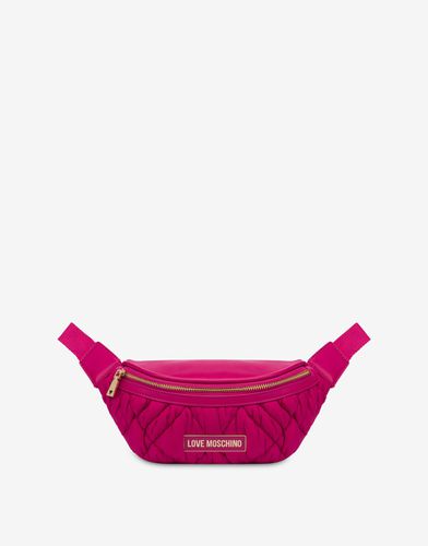 Puff Quilted Nylon Belt Bag - Love Moschino - Modalova