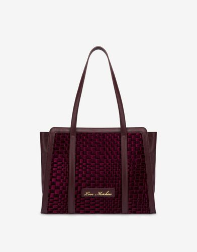 Velvet Woven Shopper - Love Moschino - Modalova