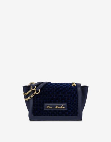 Velvet Woven Shoulder Bag - Love Moschino - Modalova