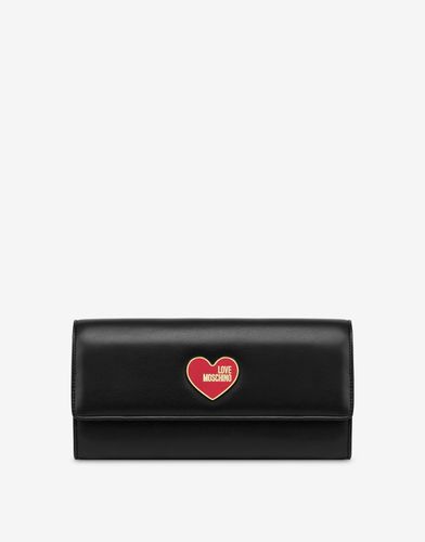 Enameled Heart Clutch - Love Moschino - Modalova