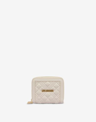 Small Zip-around Wallet Lettering Logo - Love Moschino - Modalova