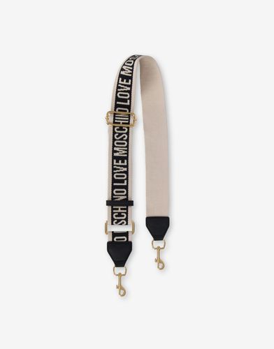 Jacquard Logo Ribbon Shoulder Strap - Love Moschino - Modalova