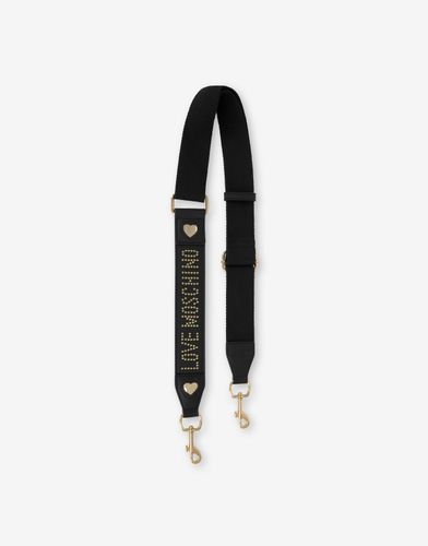 Studded Logo Ribbon Shoulder Strap - Love Moschino - Modalova