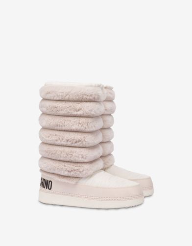 Nylon And Soft Fabric Snow Boots - Love Moschino - Modalova