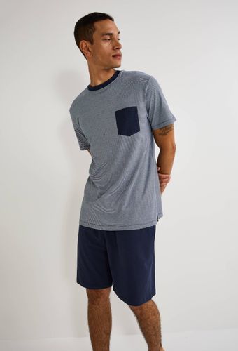 Pyjama T-shirt manches courtes rayé et Short en jersey de coton BIO GOTS - MONOPRIX - Modalova