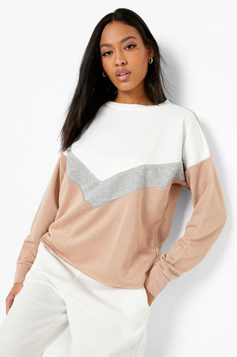Womens Tall Colour Block Sweatshirt - - 8 - boohoo - Modalova