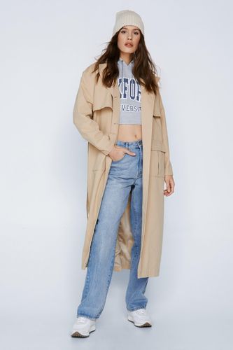 Womens Premium Hooded Trench Coat - - 14 - Nasty Gal - Modalova