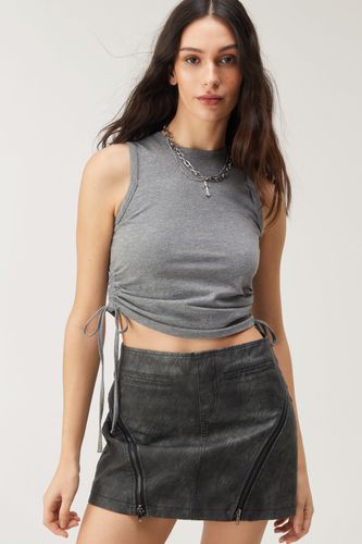 Womens Ruched Side High Neck vest Top - - XS - Nasty Gal - Modalova