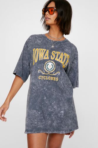 Womens Iowa State Washed Graphic T-shirt Dress - - M - Nasty Gal - Modalova