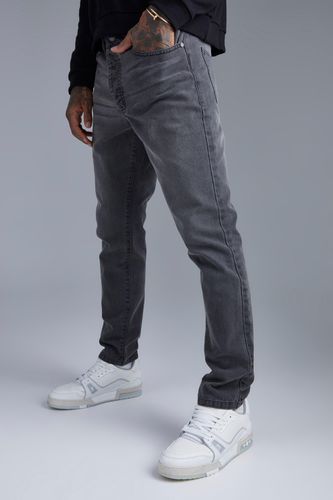 Slim Fit Jeans - Grey - 28R - boohooMAN - Modalova