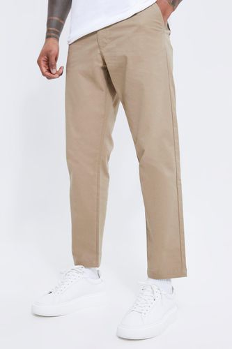 Fixed Waist Slim Fit Cropped Chino Trousers - - 30 - boohooMAN - Modalova