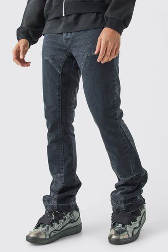 Slim Rigid Flare Overdye Carpenter Jeans - - 28R - boohooMAN - Modalova