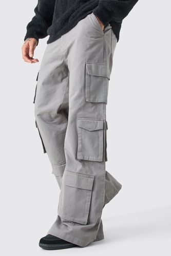 Extreme Baggy Rigid Multi Cargo Pocket Trousers - - 36 - boohooMAN - Modalova