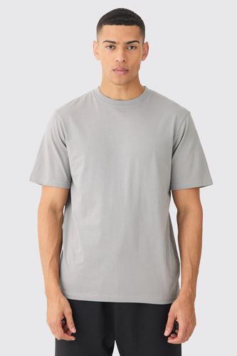 Basic Crew Neck T-shirt - Grey - M - boohooMAN - Modalova