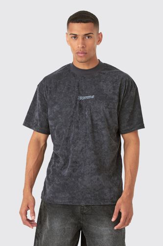 Oversized Extended Neck Towelling T-shirt - - L - boohooMAN - Modalova