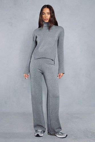 Womens Oversized roll/polo neck Knitted Co-ord - - M/L - MISSPAP - Modalova
