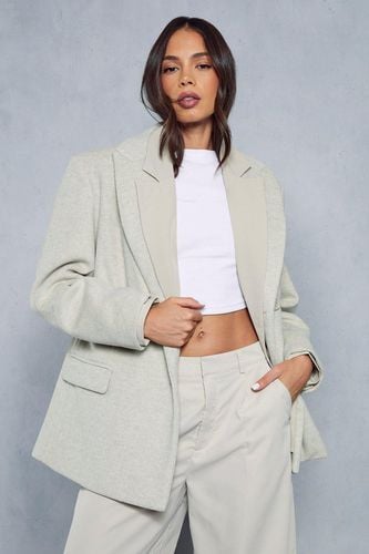 Womens Premium Wool Look Oversized Jacket - - 14 - MISSPAP - Modalova