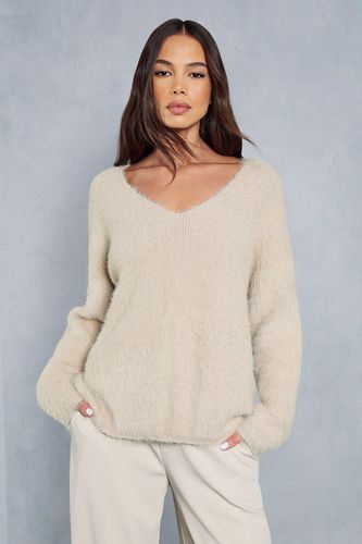 Womens Knitted Oversized Fluffy Jumper - - S - MISSPAP - Modalova