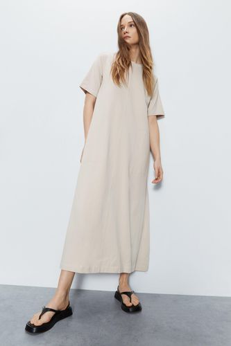 Womens Clean Cotton Trapeze Midi Dress - - S - Warehouse - Modalova