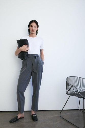Womens Essential Tie Waist Peg Trouser - - 10 - Warehouse - Modalova