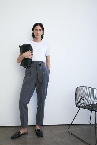 Womens Essential Tie Waist Peg Trouser - - 14 - Warehouse - Modalova