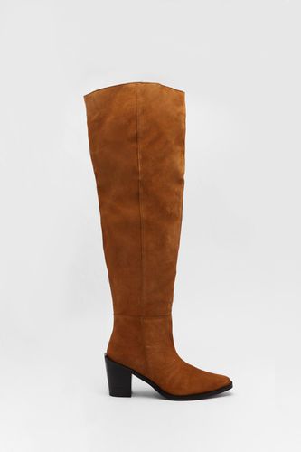 Womens Real Suede Slouchy Knee High Boots - - 7 - Warehouse - Modalova