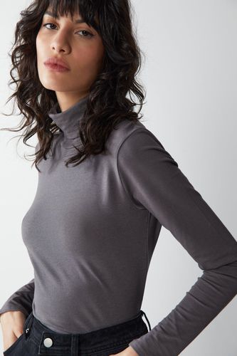 Womens Premium Soft Touch Roll Neck Long Sleeve Top - - 6 - Warehouse - Modalova