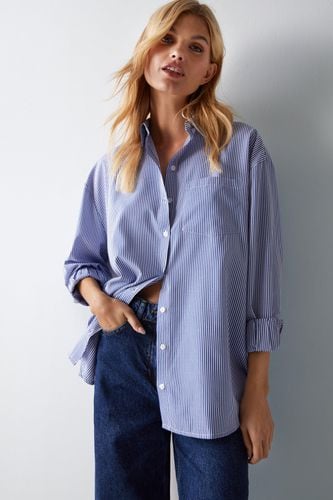 Womens Oversized Stripe Shirt - - 10 - Warehouse - Modalova
