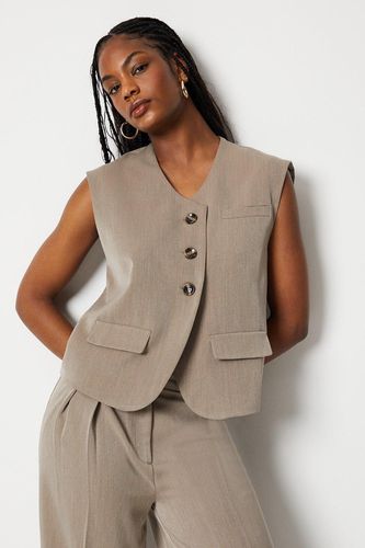 Womens Tailored Boxy Fit Waistcoat - - 16 - Warehouse - Modalova