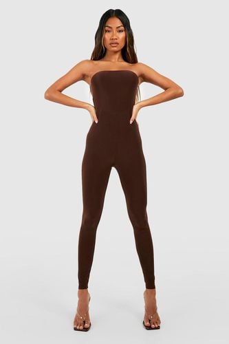 Womens Premium Heavy Weight Slinky Unitard Jumpsuit - - 10 - boohoo - Modalova