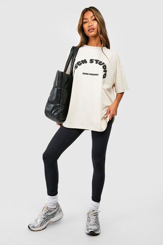 Womens Dsgn Studio Puff Print Oversized T-shirt - - XL - boohoo - Modalova